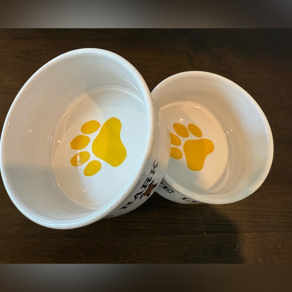 GIBSON-Set of 2 ceramic dog bowls - Picture 2 of 8